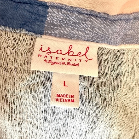 Isabel Maternity by Ingrid & Isabel Plaid Popover Button-Up Tunic Shirt - Picture 8 of 9